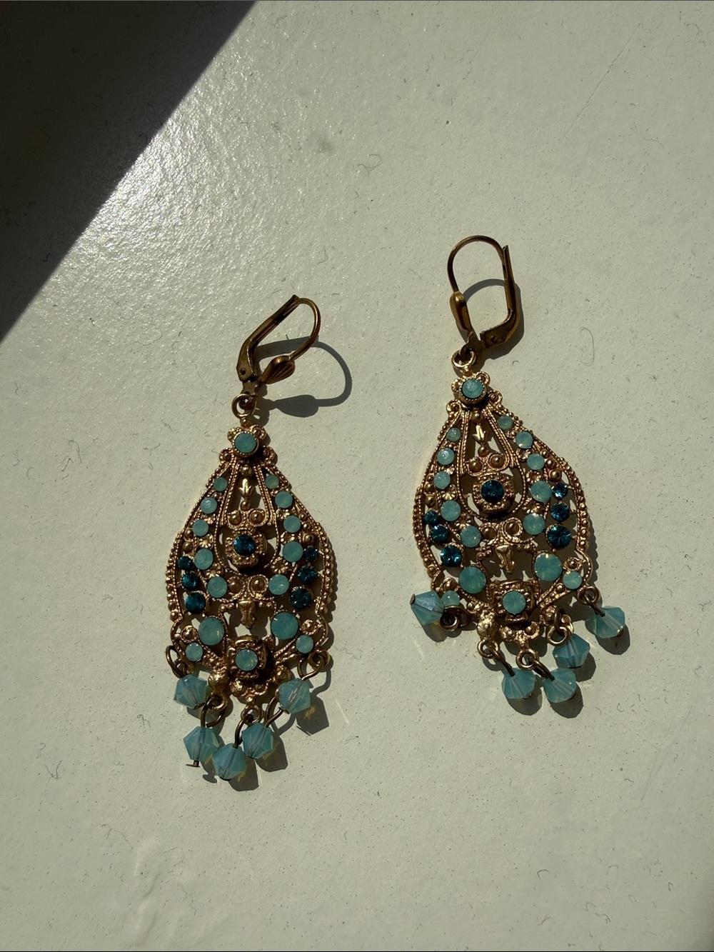 La Vie Parisienne by Catherine Popesco Filigree Teardrop Earrings